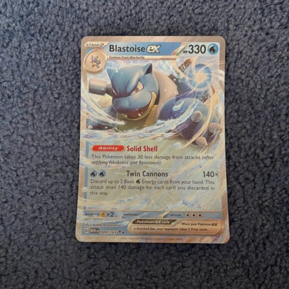Pokémon TCG JUMBO CARD Blastoise EX Scarlet & Violet Holo 009/165 - Picture 1 of 3